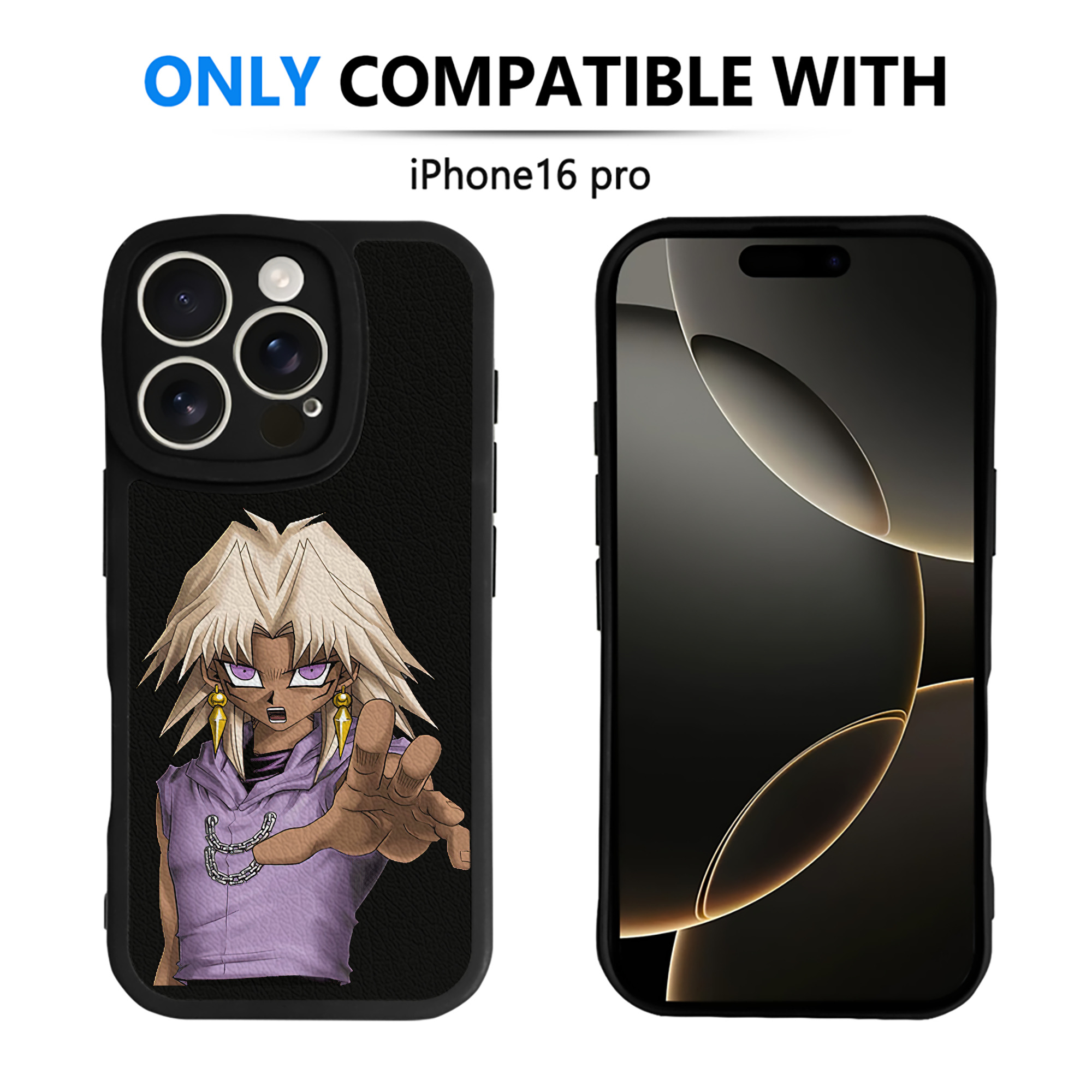 遊☆戯☆王 Yu-Gi-Oh! 【iPhone 16シリーズ対応】シリコンスマホケース（レザー調） 材質：シリコン